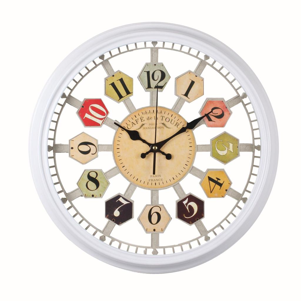 Clock Creative Pendulum Clock Retro Iron Wall Clock Fashion Clock Living Room Decoration Clock Quartz Clock