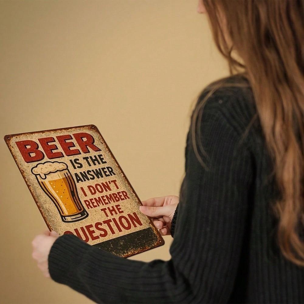 Vintage Metal Tin Sign For Pub Bar Wall Decor Retro Beer Cafe Garage Hangout