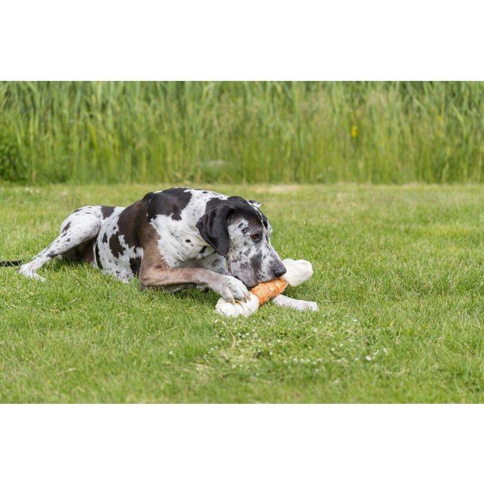Os à mâcher au poulet pour lapins - TRIXIE - 40 cm - 500 g - Peau de bœuf - Viande de poulet - Sans gluten