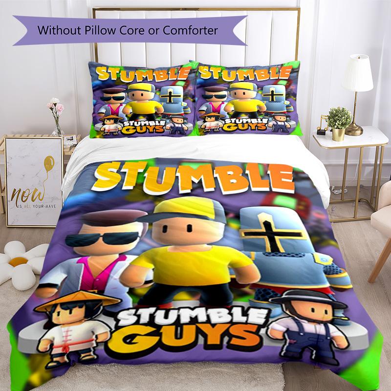 Stumble Guys Bedding Set Design for Dormitory Lightweight Christmas Gift
