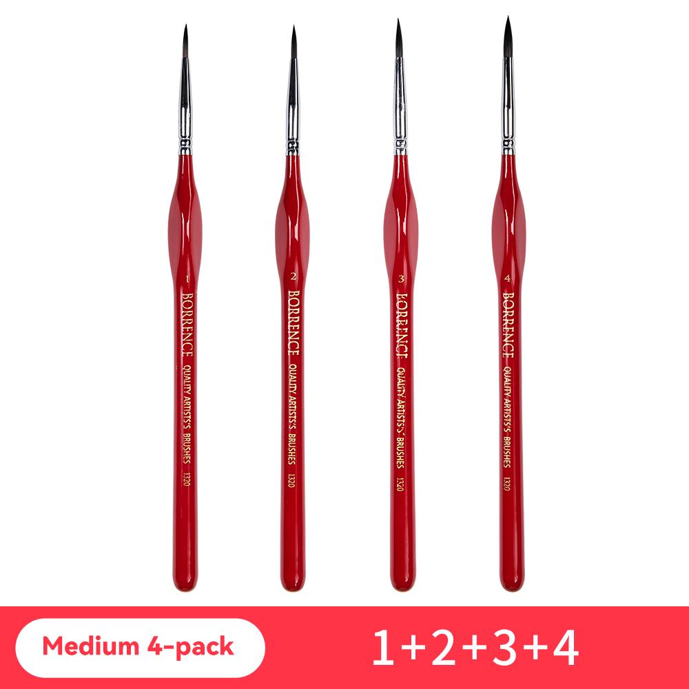 3/4/5/9pcs Miniature Paint Brushes Set Artists Micro Detail Fine Tip Paintbrushes for Gouache Watercolor Oil Acrylic Face Paint