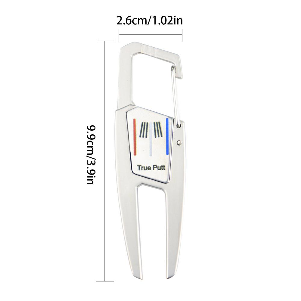 Golf Divot Tool Golf Putting Green Fork Zinc Alloy Golf Divot Repair Tool Pitch Groove Cleaner Golf Pitchforks Golf Accessories