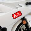 Waterproof Blood Type Vinyl Sticker, Red A/B/AB/O POS NEG Graphic Decal, Universal DIY Decoration for Auto Motorcycle Helmet