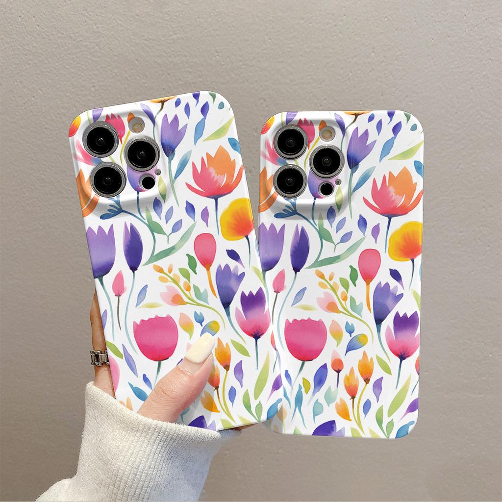 Buntes Blumenmuster 12 für Apple 11 Rundumschutz 14 Promax Handyhülle für IPhone 15 für Apple Handyhülle 13