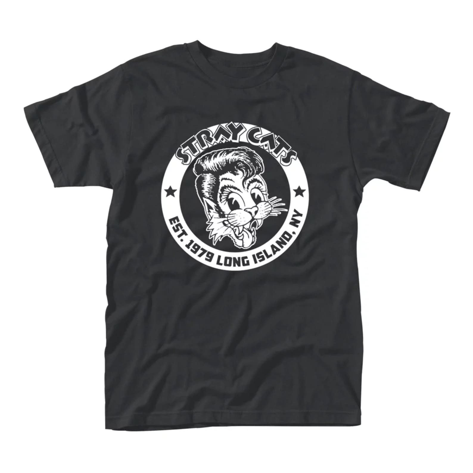 Stray Cats Mens T shirt- Officially Licensed Rockabilly Brian Setzer Band Merch - Boyfriend Tee 2XL
