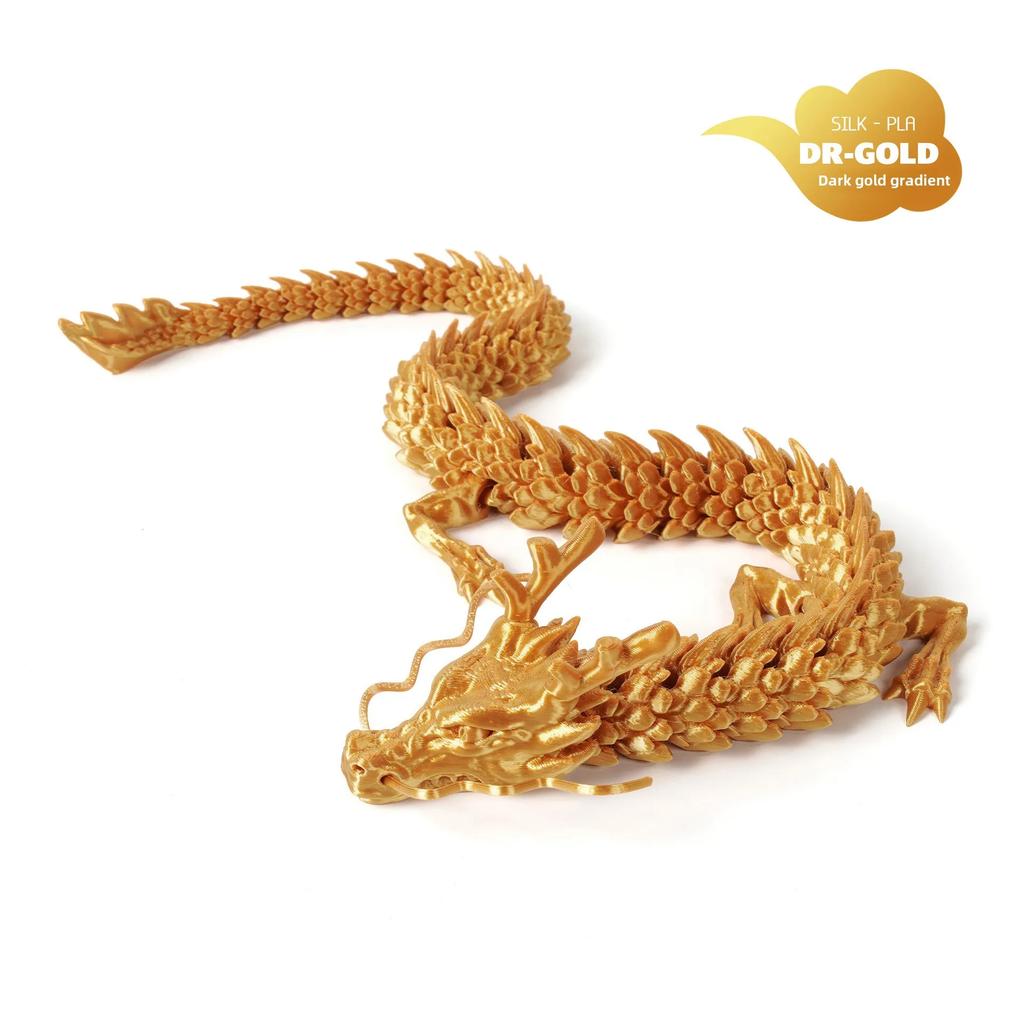 New 30cm 3D printed Chinese dragon Shenlong crafts ornamentsToy joint movable dragon Model Home Office Decoration Decor Gifts