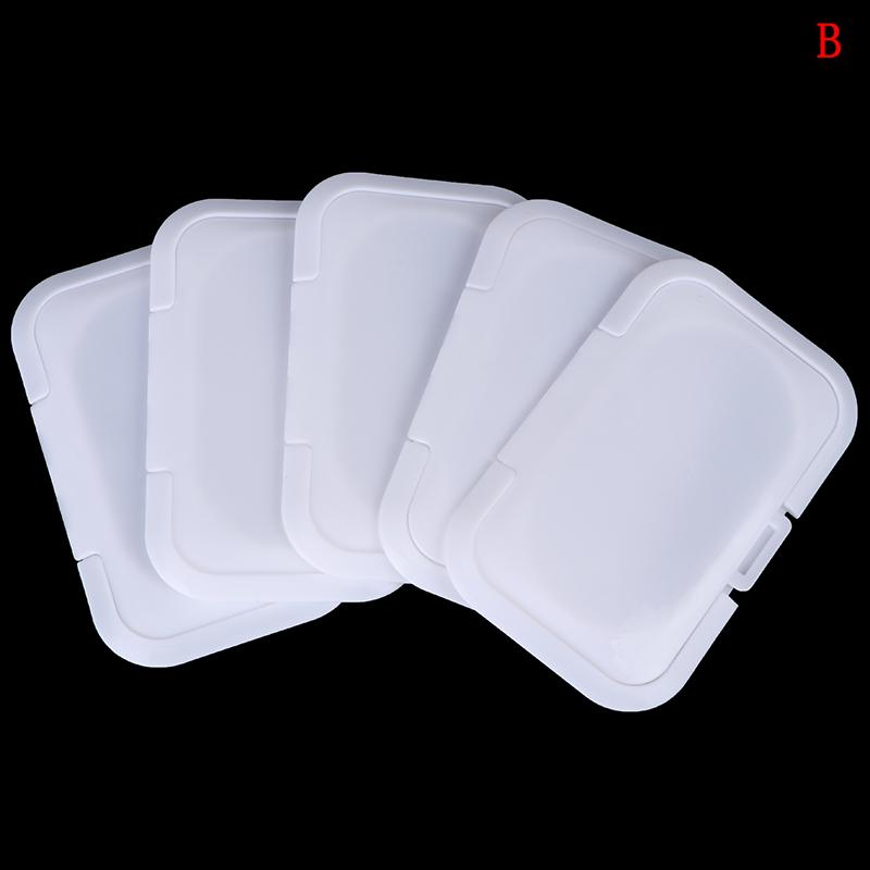 1/5/10Pc Reusable Baby Wet Paper Lid Tissue Box Wet Paper Lid No Adhesive