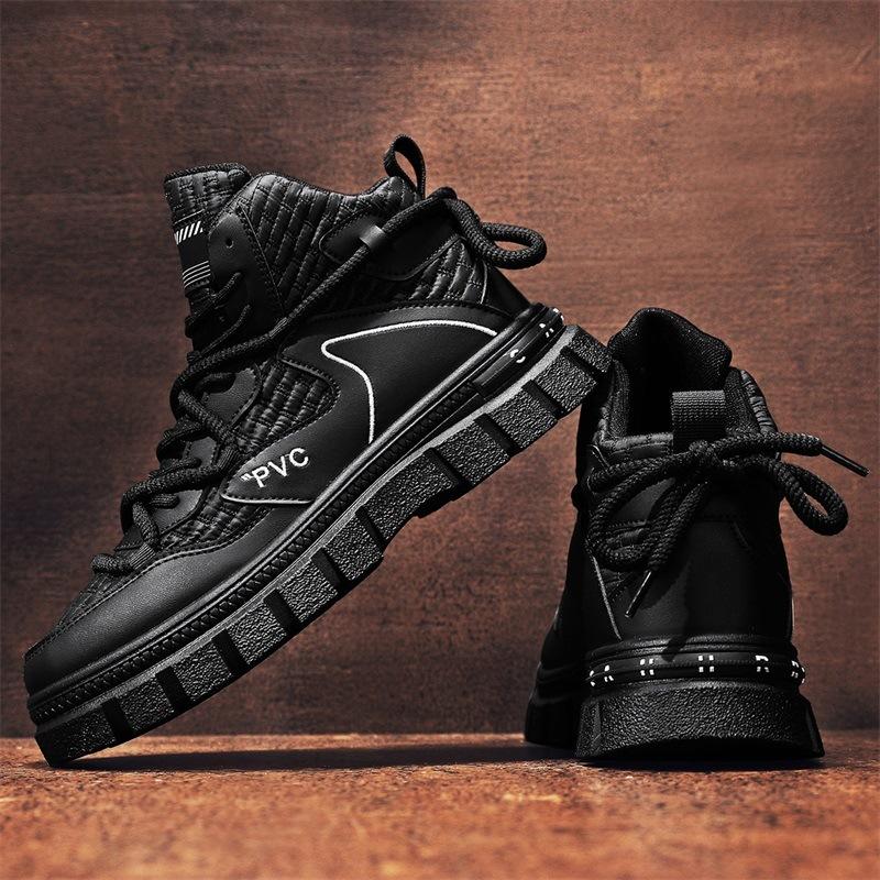 Men Outdoor Ankle Boots 2026 Autumn Comfortable Non Slip Casual Shoes Short Boots Fashion High Quality High Top Sports Shoes