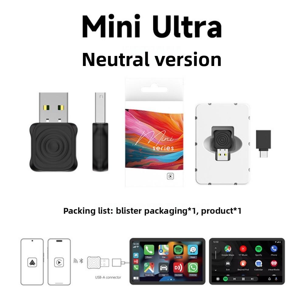 Wireless CarPlay Adapter Box Convert Wired to Wireless for iPhone Android Auto Car Stereo