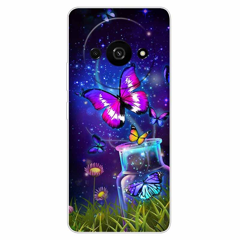 Clear Silicone Cover For Xiaomi Poco C61 Case Owl Lion TPU Printed Cover for Xiaomi Poco C61 C 61 Cases Luxury PocoC61 Phone Bag
