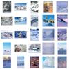 50 Winter Snow Scene Stickers Personalized Decoration Suitcase Notebook Guitar Waterproof Removable Glue Without Repeating Stickers