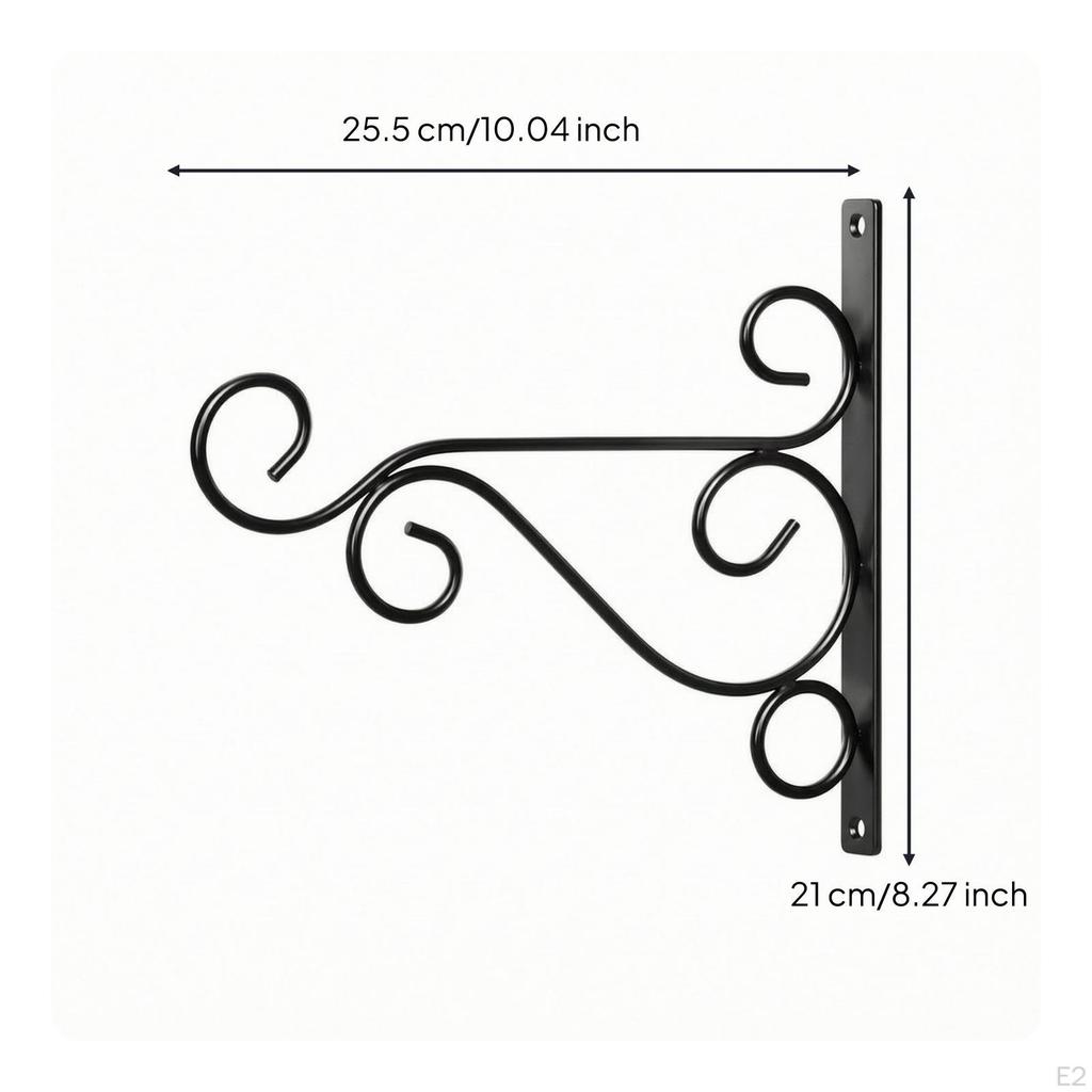 Elegant Hanger Bracket | Simple Screwinin Installation, Plant Bracket, for Garden