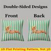 Vacation Dachshund Print square Jacquard Pillow Cover for Sofa Office Waist Cushion Cover Home Decorative Pillowcase