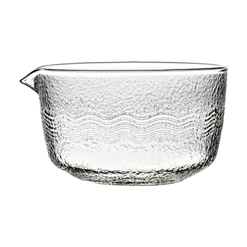 Glass Matcha Bowl Chawan Clear Handmade Unique Green Tea Ceremony Bowl Green Tea Cup Mug for Cold Brew Cold Hot Water Kitchen