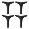 Set of 4 Metal Furniture Legs with Anti Slip Pads Metal Triangle Furniture Legs set for DIY Cabinet Sofa & Chair Support
