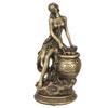 Nordic Goddess Statue Retro Imitation Copper Figure Resin Sculpture Home Aesthetic Decoration Bookshelf Desktop Art Ornaments