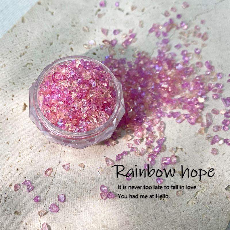 Nail Art 3D High Quality Broken Glass Fashion Charm Gravel Glitter Rhinestone DIY Nail Accessories Decoration