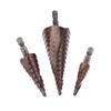 4-12/4-20/4-32Mm Spiral Groove Step Drill Bit M35 Cobalt Step Drill Bit Metal Taper Drill Hss Titanium-Coated Drill Bit