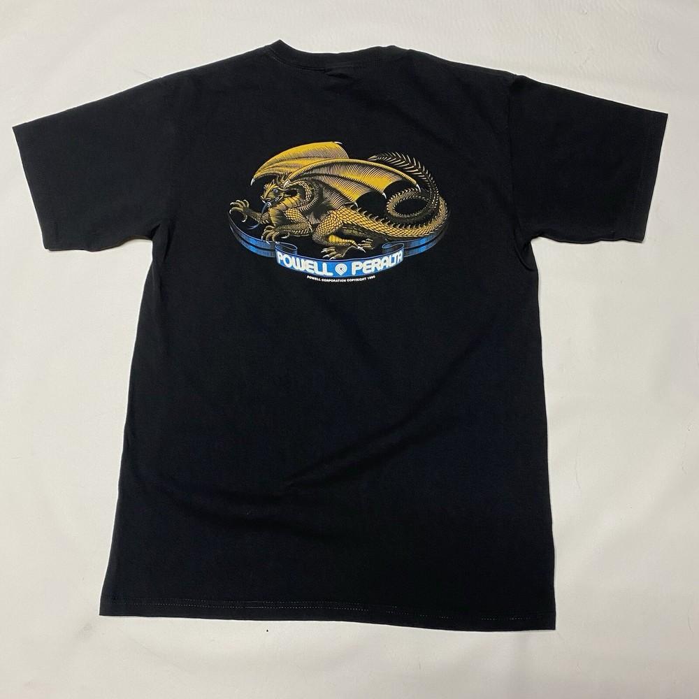

Винтажная футболка Powell Peralta Dragon Skateboard Tee Мужская Средняя M 23x28 Y2K Унисекс Футболка L