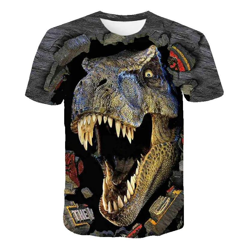2024 Kids Girl Boy Clothes Dinosaur T-Shirt Summer Short Sleeve Tees Boy Clothes Casual Comfy T Shirt Tops Children's Clothing