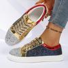 Multi Colored Glitter Platform Sneakers Women Spring Design Thick Sole Sport Shoes Woman Non Slip Flat Casual Shoes