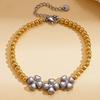 Titanium Steel Star Bead Bracelet - Elegant Design with a High-End Luxury Feel for Women