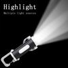 Rechargeable Keychain Flashlight,COB LED,Multi Light Modes,Type-C,Portable,Emergency, Camping,Side Light,High Brightness,Hook