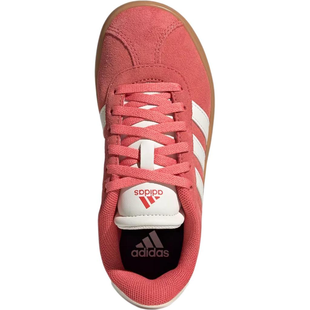 Adidas VL Court 3.0 Suede Comfortable Soft Support Low Top Kids Skate Shoes Kids Sneakers Red JR2214
