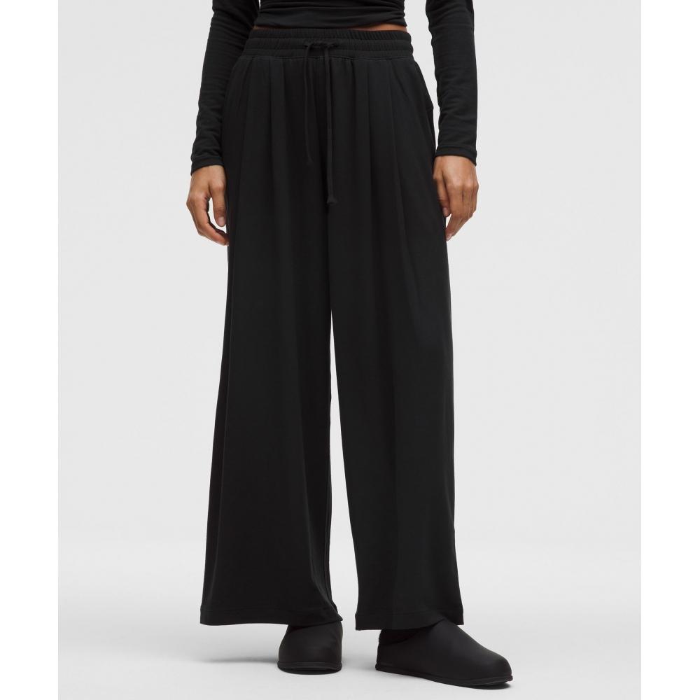 Lululemon Becalm High Rise Pleated Extra Wide Leg Pant Black