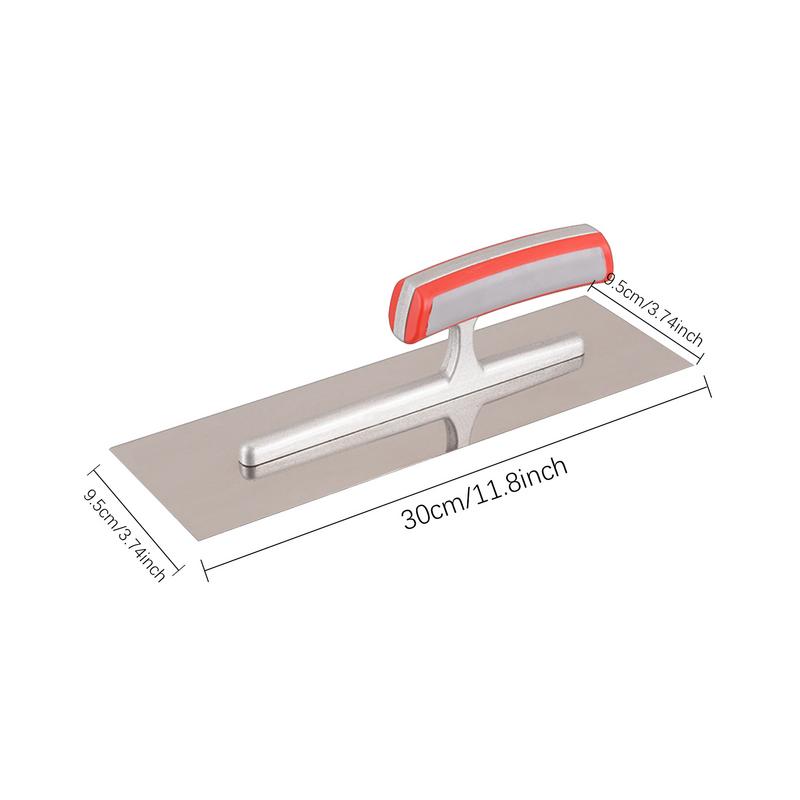 Plaster Finishing Trowel Comfort Grip Soft Handle Filling Spatula Plastering Trowel Drywall Trowels for Concrete Stucco Cement