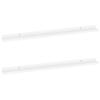 VidaXL Wall Shelves 2 Pcs White 100x9x3 Cm