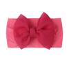 New baby nylon headband, baby cute bow wide-sided double-knotted headscarf, children's headband.