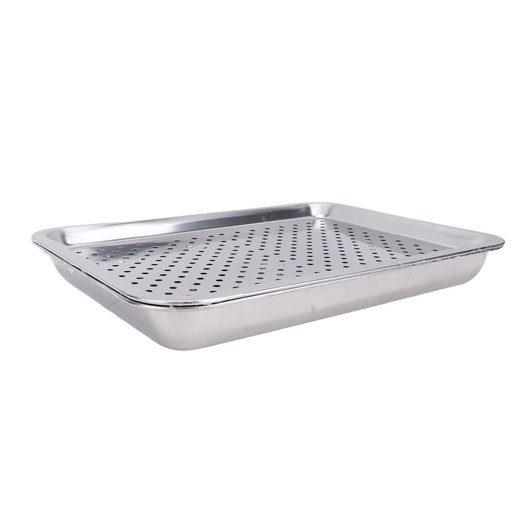 Stainless Steel Small Pet Cooling Bed with Breathable Mesh Pet Cooling Mat Tray for Bunny 40x30cm