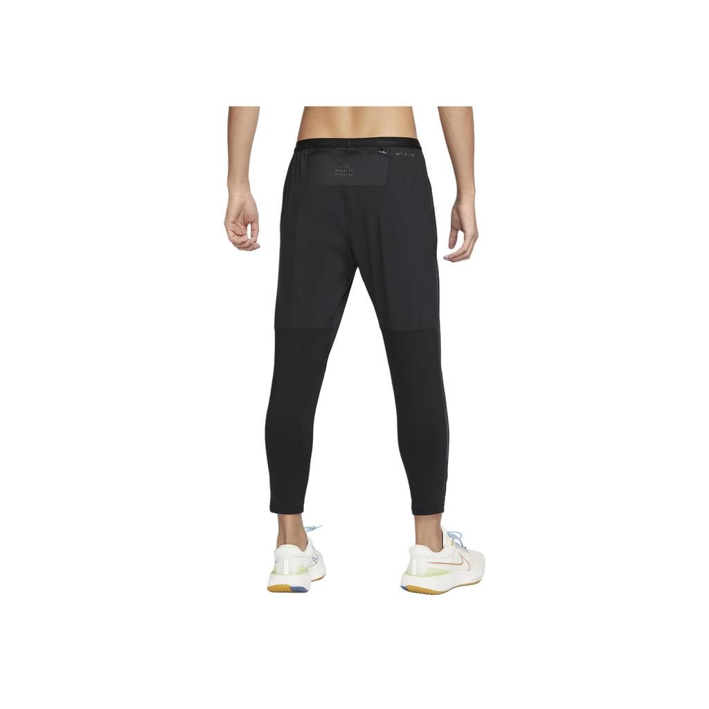 Nike Running Division Dri-FIT ADV UV Einfarbig Schnürung Schnelltrocknend Elastisch Lässig Gestrickte Sporthose Herrenhose Schwarz FN3975-010