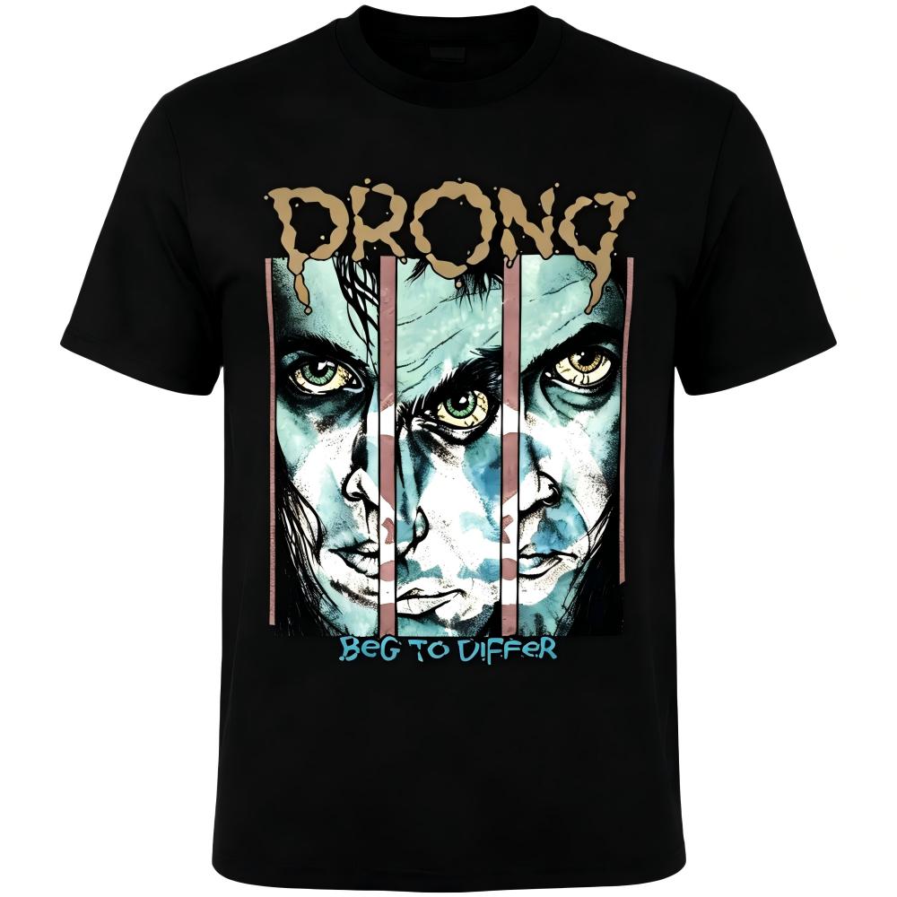 Prong Beg To Differ Black Graphic T-Shirt