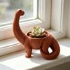 Yousheng 3D Printed Dinosaur Planter Creative Brachiosaurus Plant Pot Mini Storage Jar Candy Holder Desktop Ornament for Office Home Indoor