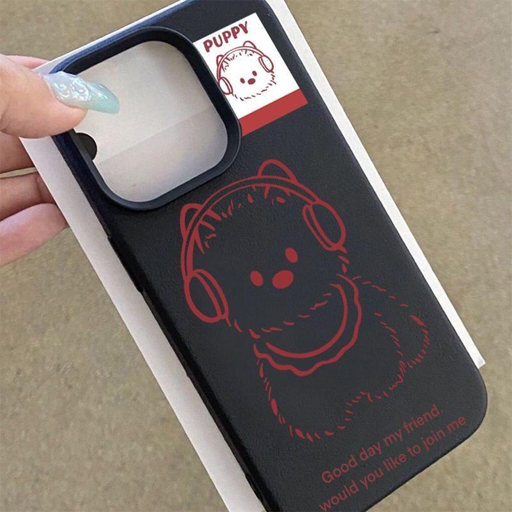 Phone Case for iPhone 11 13 XR XS Max Case iPhone 12 14 15 16 Pro Max 12 Pro 15 Plus Leather Painted Waterproof Drop-proof and Wear-resistant Cartoon