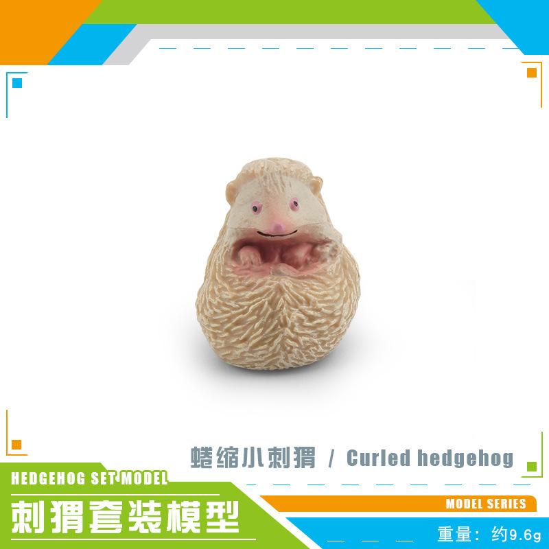 Simulated Forest Animals 8 Hedgehog Models Hedgehog Rat Melon Stealing Badger Static Animal Toys