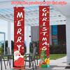 2D Flat Photo Booth Prop 2pcs, Christmas Decorative Couplets, Suitable for Indoor and Outdoor Use, Garden and Courtyard Holiday Decorations, Halloween