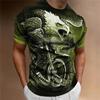 Animal T-Shirt For Men Eagle Motorcycle 3d Print Retro Trend Men'S Top Loose Oversized Shirt Everyday Casual Clothing Street Tee