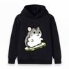 Cute Cartoon Hamster On Cucumber Slice Print Kids Hoodie Unisex Boys Girls Casual Long Sleeve Pullover Sweatshirt for Daily Wear