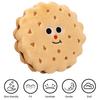 Sandwich Biscuit Plush Pillow Round Square Cartoon Cookies Plush Toy Stuffed Doll Plushie Sofa Couch Cushion Home Bedroom Decoration Kids Adults Gift