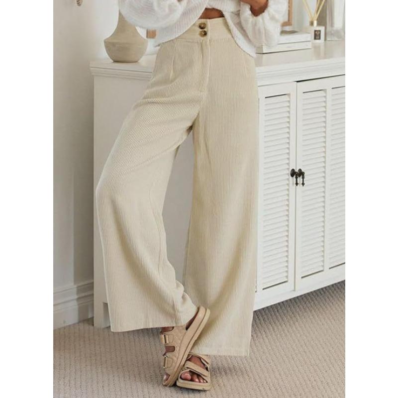 JPNTKY Women's Fashion Casual Solid Color Print Pants & Capris