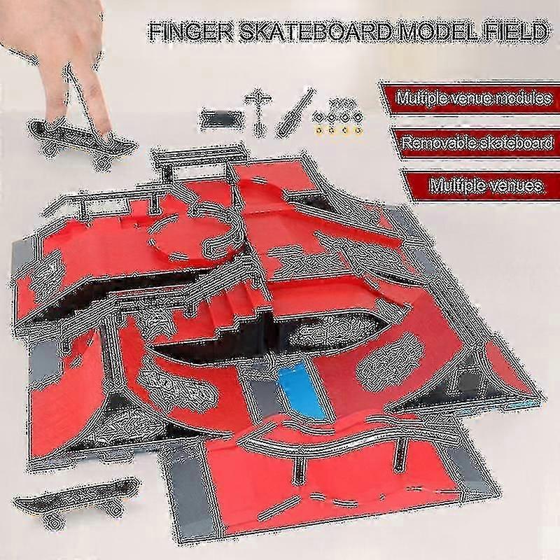 Finger-Skateboards Skatepark Rampenteile Deck Sportspiel für Kinder