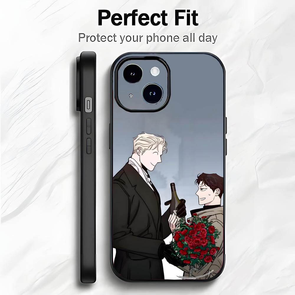 Romantic BL Comic R-Roses And Champagne Phone Case Phone Case Soft Packaging Lightweight For iPhone17 16 15 14 13ProMax