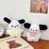 Plush Bib Afraid Of Dogs Girl's Heart Backpack Pendant Long Hair Creative Doll Plush Keychain