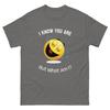 Smiling Emoji T-Shirt 'I Know You Are But What Am I?' Internet Meme Tee Quotes