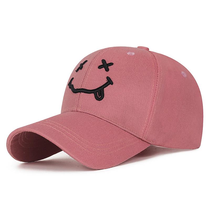 Smile Embroidered Polyester Cap Sun Shade Men Women Outdoor Sports Wear Daily