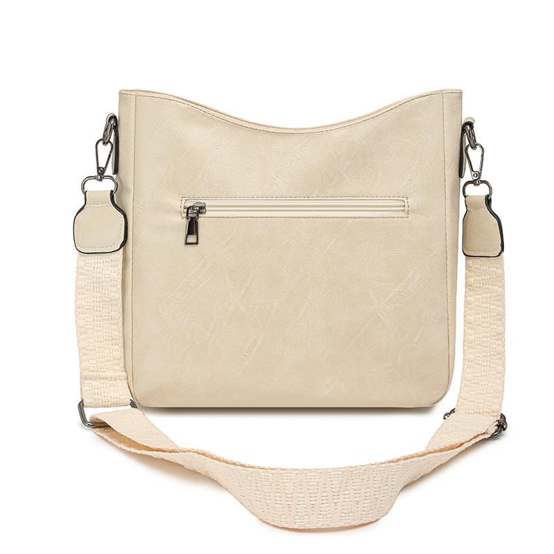 Crossbody Bag Vintage PU Women's Bag Shoulder Bag Commuter Large Capacity Shoulder Bag