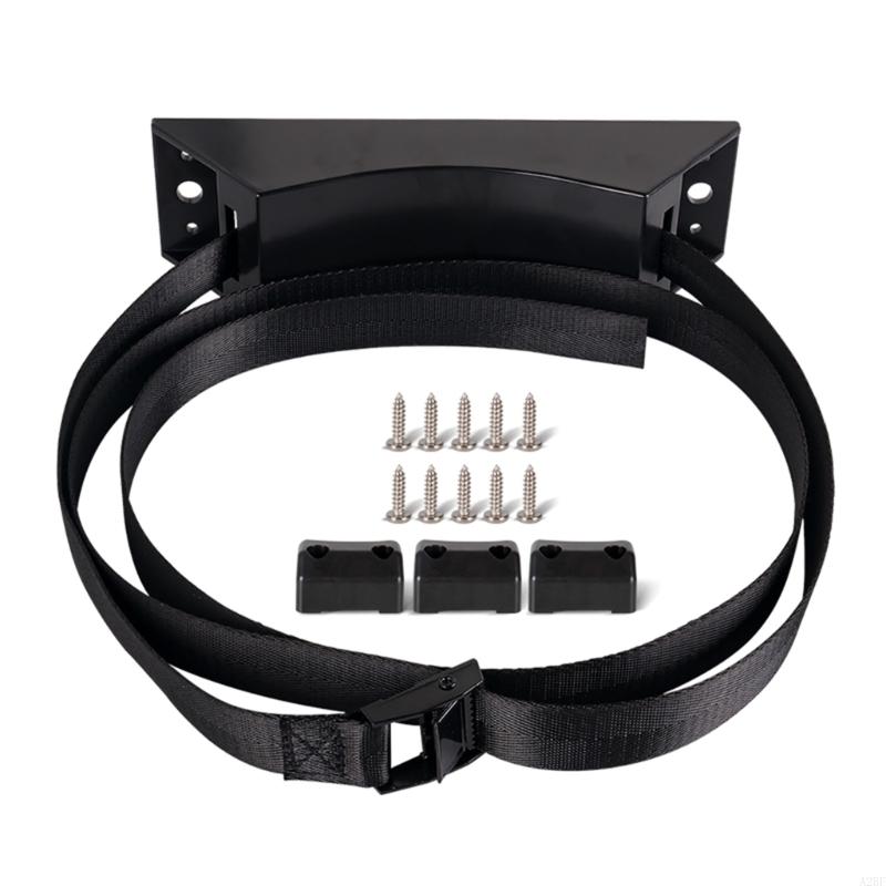 Adjustable Nylon Strap Gas Bottle Bracket for Caravans Ensures Safe Transport of Camping Gear Long Distance Road Trips
